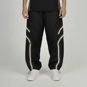 Baggy Trackpants Reflektif Celana Panjang Parasut Pria Casual