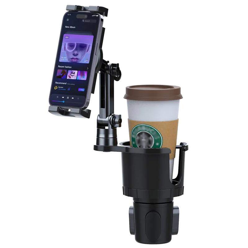 Product Introduction of 2 in 1 Car Tablet Stand Car Cup Holder 4.7-12.9inches Multifunction Mobile Phone Holder Car Drinks Holder 360° Swivel Adjustable 23