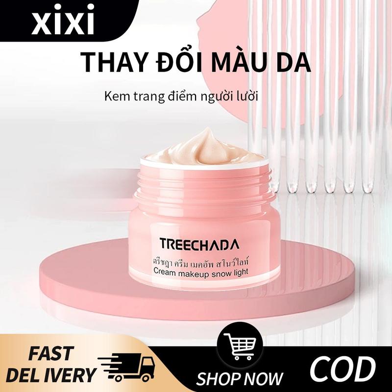 Kem trơn treechada, sản xuất tại Thái Lan, 50g, Thích hợp để trang điểm, mỹ phẩm lười biếng