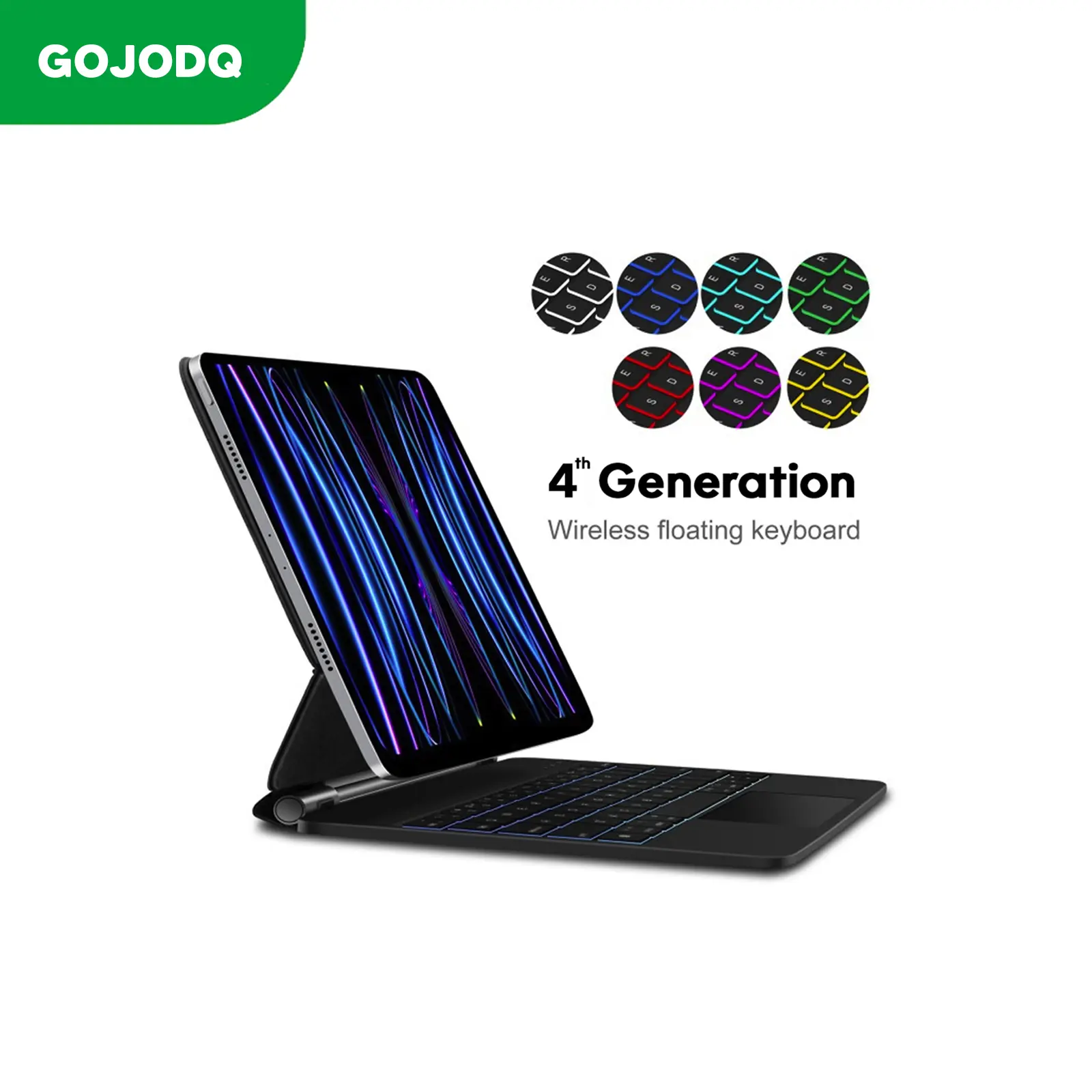Gojodq Magic 4 Keyboard Case For iPad Air 4 / 5 Pro 11" Ada Layar