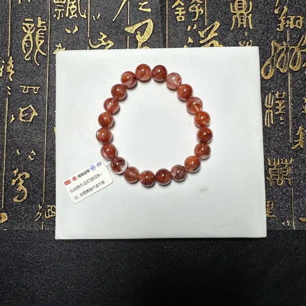 Fairy bull red glue flower single loop bracelet s g