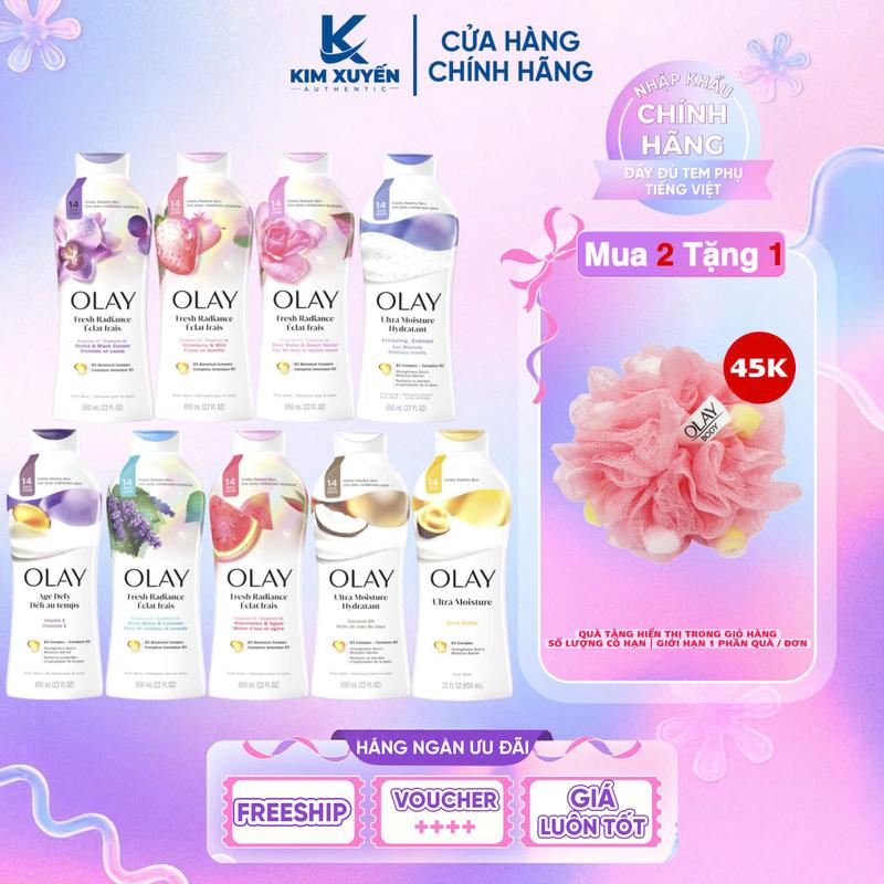  Sữa tắm toàn thân OLAY Body Wash 650ML   975ML - USA 