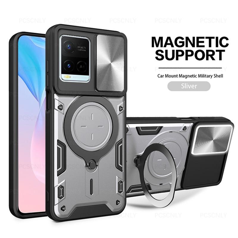 Product Introduction of Shockproof Armor Phone Case For VIVO Y21 Y21s Y21t Y21g Y21a Y21e Y33s Y32 Y33t T1x Holder Casing Camera Protection Sliding Hard Back Cover New Design V2111  V2110  V2135  V2152  V2109  V2158A  V2143 14