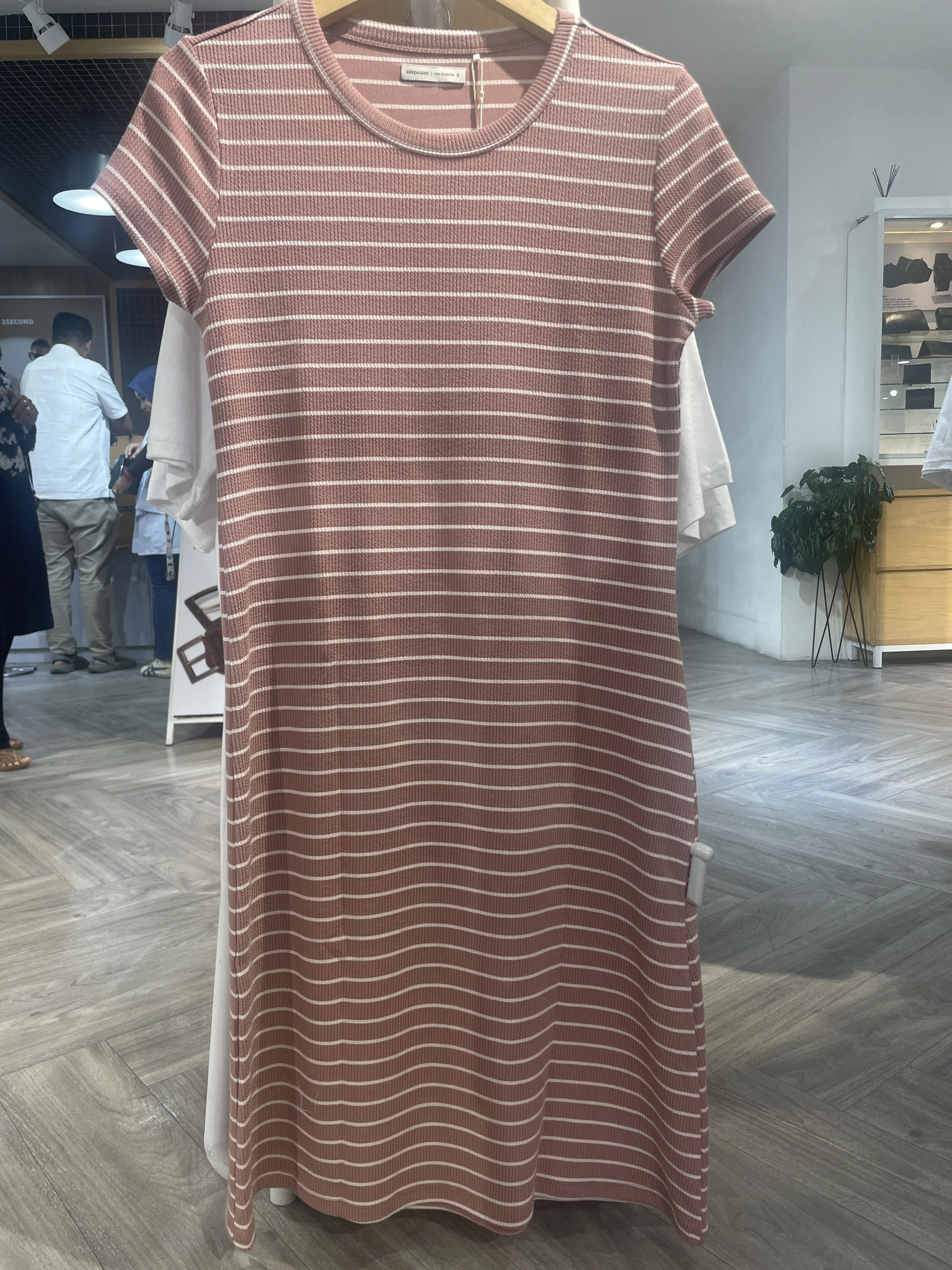 Greenlight Midi Dress Striped Pink Ciaccona HP-N03012527