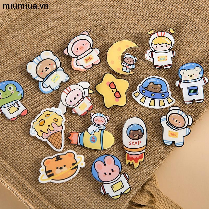  Huy hiệu ghim pin cài áo ba lô phi hành gia 3cm 4cm 