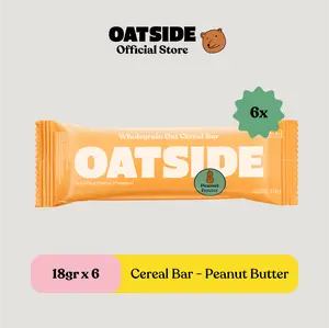 OATSIDE Oat Cereal Bar Peanut Butter 18gr (6pcs)