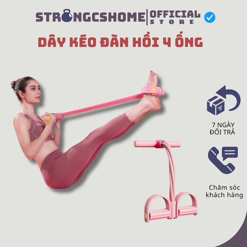   Xả kho  Dây Tập Thể Dục Dây Kháng Lực Dây Kéo Đàn Hồi Kháng Lực 4 ống 6 ống Cao Su Tập Tại Nhà 