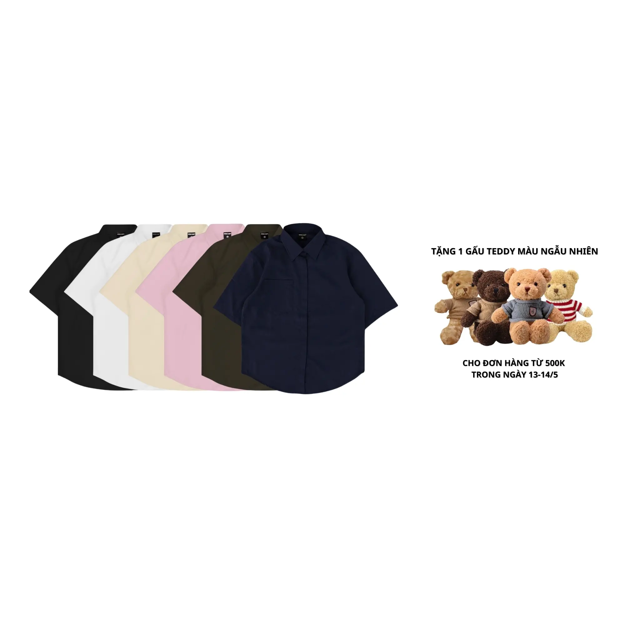 Áo sơ mi cộc tay Original ODIN CLUB, Áo sơ mi nam nữ unisex chất liệu vải thô Hàn Menswear Shirt