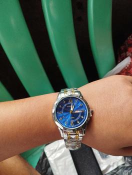 Product Review of Luminous Diamond Faceted Watch, Waterproof with Automatic Lighting and Date Display, Comes with a Meter Adjuster and Gift Box from M**o 3