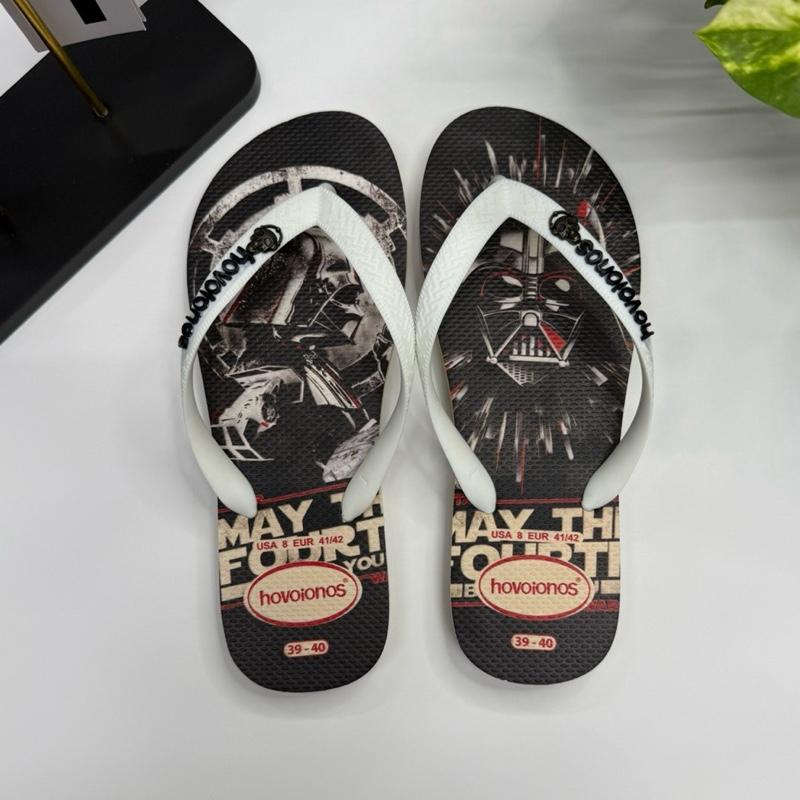 Dép cao su Starwarđ tag đầu lâu dép thời trang dép xỏ ngón tông lào dép nam đế bằng