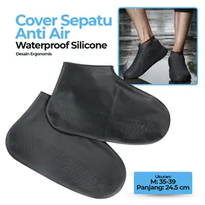 Sarung Sepatu Anti Air Silicone Elastic Non Slip Shoe Cover - SC32