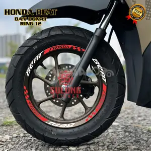 Stiker Motor Lis Velg Honda Beat Street Ring 12 Ban Donat Cutting Sticker Variasi Aksesoris Terbaru