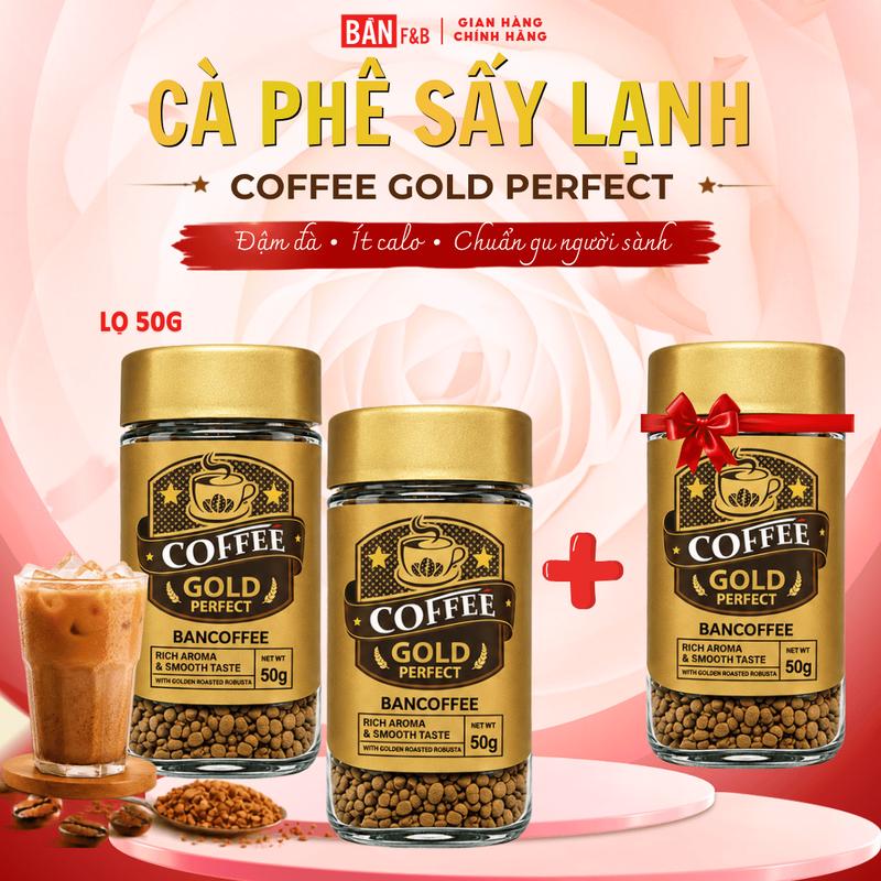 [MUA 2 TẶNG 1] Cà Phê Sấy Lạnh Robusta Nguyên Chất 50g - Cà Phê Hòa Tan Không Đường, Ít Calo – Bản F&B