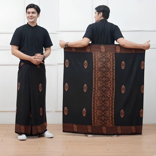 Trend Fashion Sarung Batik Sarang Tawon Gus Iqdam Edisi Ramadan - Bahan Rayon Prima Tebal Adem - Kain, Katun, Santri, Hitam, Navy Motif Nyaman Printing Pekalongan Muslim Dewasa