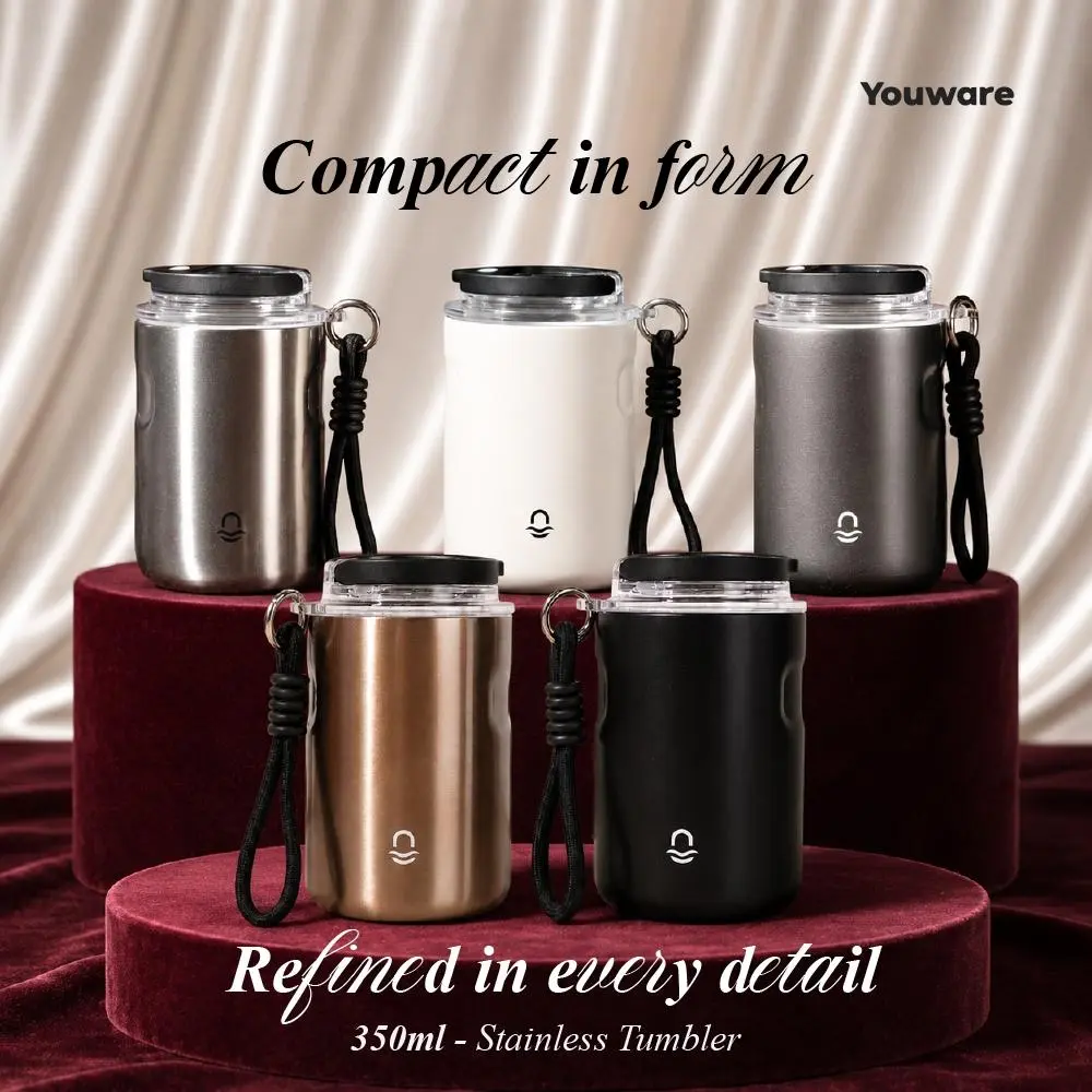 Youware - Avernon Stainless Steel Cangkir Mug Kopi 350ml Water Drinking Bootle Keep Drink for 4 Hours Hot & Cold