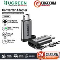 Gambar UGREEN OTG Micro USB Male to Tipe C Female For Smartphone 50533 dari Edgecom Kota Administrasi Jakarta Pusat 1 Tokopedia