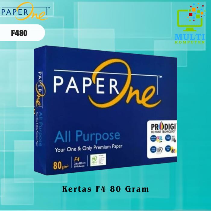 Gambar Kertas Paper One F4 80 Gram dari Multi Komputer Kota Administrasi Jakarta Barat Tokopedia