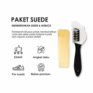 Paket Pembersih Sepatu Suede & Nubuck – Sikat Suede + Penghapus Suede | Shoe Care Cleaning Tools Praktis & Efektif
