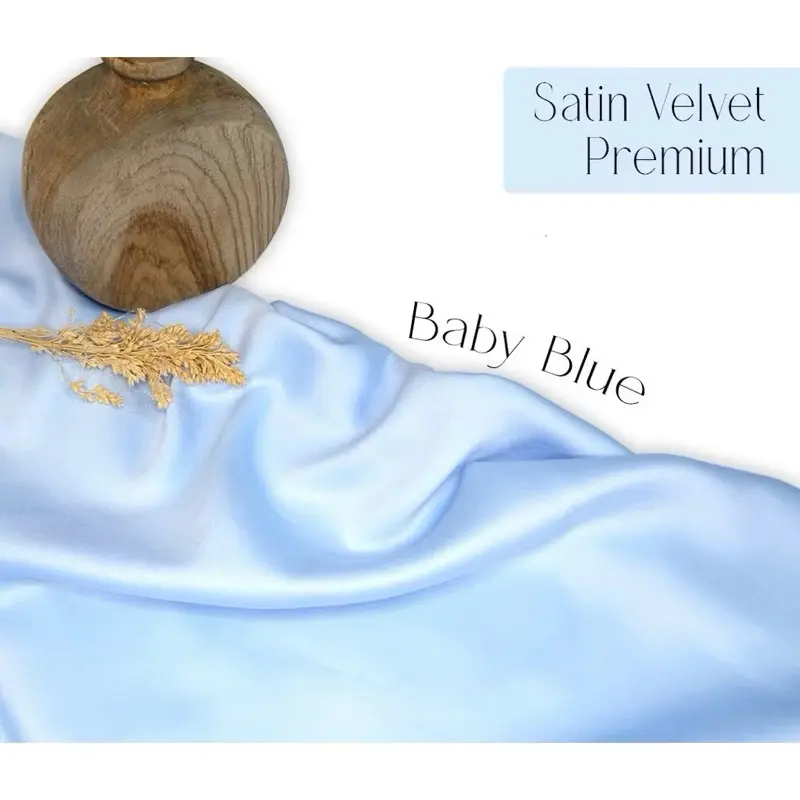 Baby Blue+Songket Putih Silver