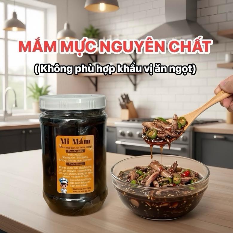  Mắm mực nguyên chất Đặc Sản Miền Trung  1hủ - 2 hũ - 3 hũ mỗi hũ 500gr  