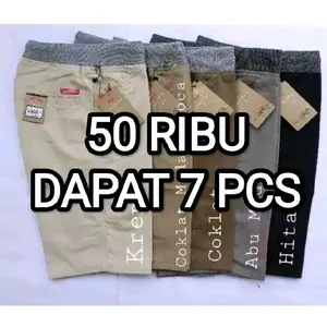 CELANA PENDEK CHINOS CELANA PENDEK PRIA CELANA CHINOS 50 DAPAT 3 CELANA Karet Katun Shorts Santai