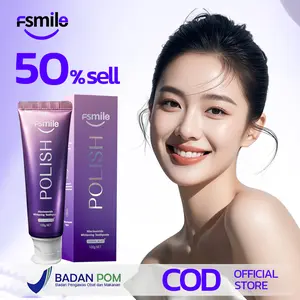 Diskon 50% BPOM FSMILE Polish Niacinamide plus Natural Mint Professional Whitening Toothpaste, Memutihkan Gigi,Menghilangkan Plak, Karang Gigi, Mencegah Kerusakan Gigi, Melindungi Gigi, Dan Menyegarkan Nafas