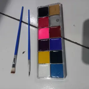 Face Body Painting 12 Warna Lukis Muka dan Badan  Make Up Cosplay Halloween Pesta Natal & Tahun Baru Untuk Dewasa Dan Anak Tubuh