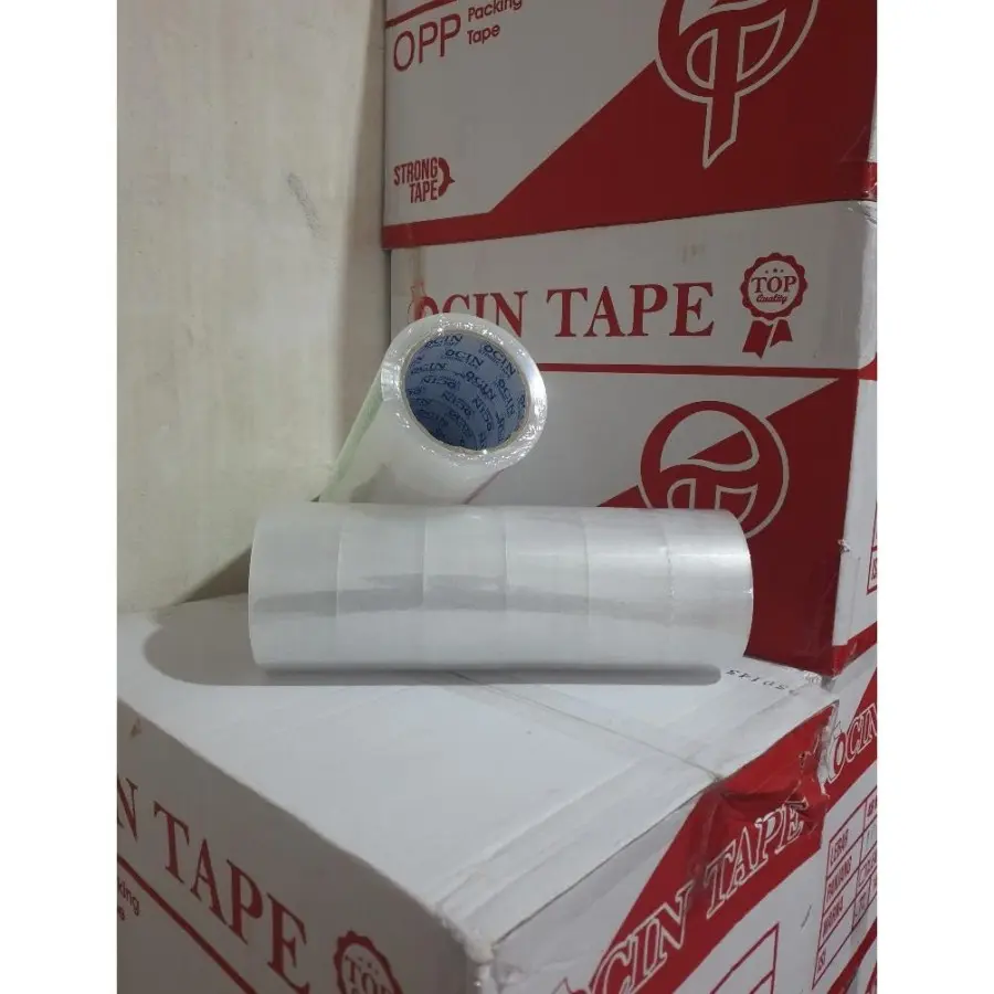 Lakban Ocin Tape 48mm x 100yard Bening Dan Coklat