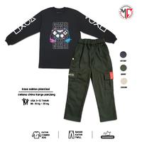 Gambar Setelan Kaos Distro Anak Gamers Lengan Panjang Cotton Combed Celana Kargo Panjang Katun 3 Warna Usia 3-12 Tahun - Gamers Black + Chino kargo Cream, Setelan M ( 10-15 kg ) dari Maximo Clothing Store Kab. Bandung 3 Tokopedia