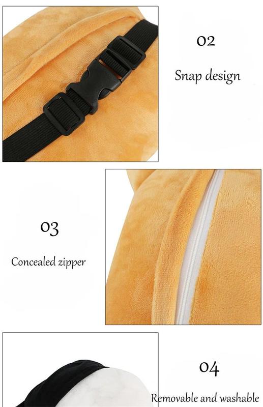 Product Introduction of Car Pillows Headrest Neck Cushion Auto Supplies Car Shoulder Pad Accessories Cervical Cushion Woman Travel 3D Animal Soft Pillow 7
