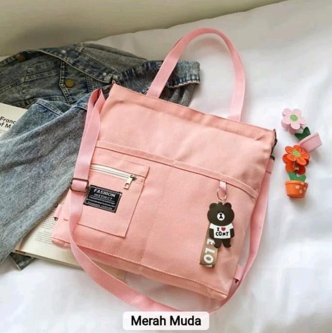 Tas tote bag wanita tas modis tas bahu kuliah kerja kekinian 4
