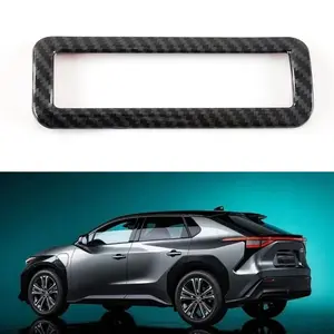 Car Carbon Fiber ABS Car Headlight Adjustment Cover Trim Car Styling