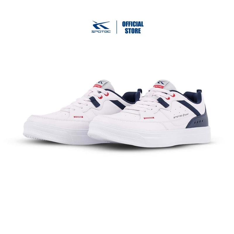 Spotec Sneakers Wonka Sepatu Sneakers Pria Wanita - Putih Biru Tua 2