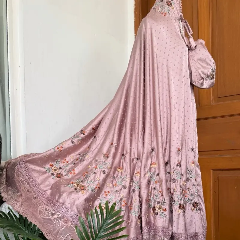 Mytesa - Mukena Queensha Series - Mukena Sutra Bordir Premium - Mukena Terbaru 2in1 - Mukena Seserahan Mewah