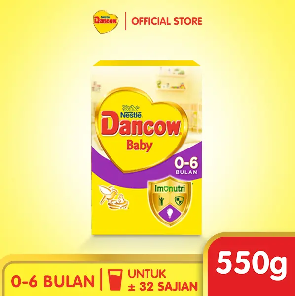 Nestle DANCOW BABY 1 Susu Formula untuk Bayi Usia 0-6 Bulan Box 550g