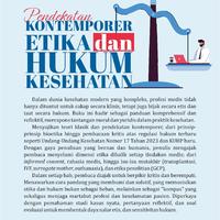 Gambar Pendekatan Kontemporer Etika dan Hukum Kesehatan Penulis: Prof. dr. Hardisman, M.HID., Dr.PH. dari tokowawasanilmubms Kota Yogyakarta 5 Tokopedia