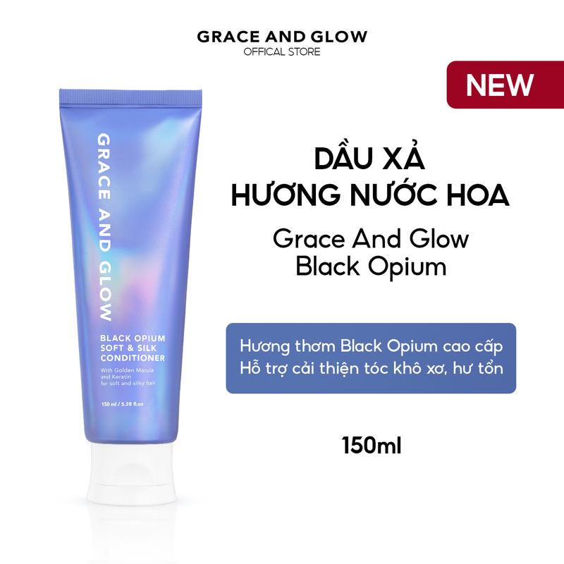 Dầu Xả Hương Nước Hoa Grace And Glow Black Opium Soft & Silk | 150ml