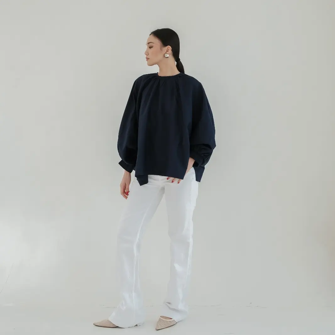 [Seminggu.rtw] Yoko Oversized Shirt / Atasan Wanita / Atasan Lengan Panjang / Blouse Wanita