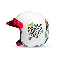 Gambar Marzano Helm Retro Bogo Half Face Graffiti Street Art Glossy Size S-XL Berstandar SNI - White Pet Transparan, S dari Marzano Official Store Kota Administrasi Jakarta Timur 4 Tokopedia