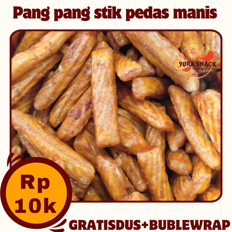 Pang Pang Gurih Manis | Pang Pang Rasa Sapi Panggang | Pang Pang Segitiga | Pang Pang Susu | Pang Pang Warna | Pang Pang Stik |  Camilan Renyah & Gurih 250gr 500gr 1kg | Gratis Dus + Bubble Wrap 2
