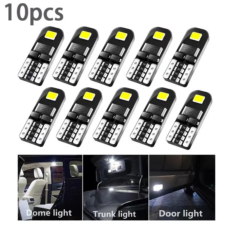 10pcs w 5W t10 LED canbus không có lỗi bóng đèn xe nội thất ánh sáng 194 LED…