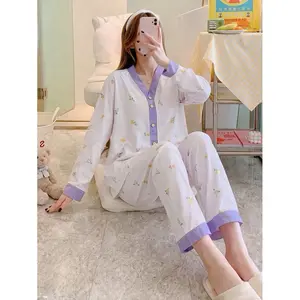 [COD] BAJU TIDUR ANAK PANJANG BAMBOO UMUR 6-12 TAHUN - PIYAMA PP ANAK PEREMPUAN KOREAN STYLE