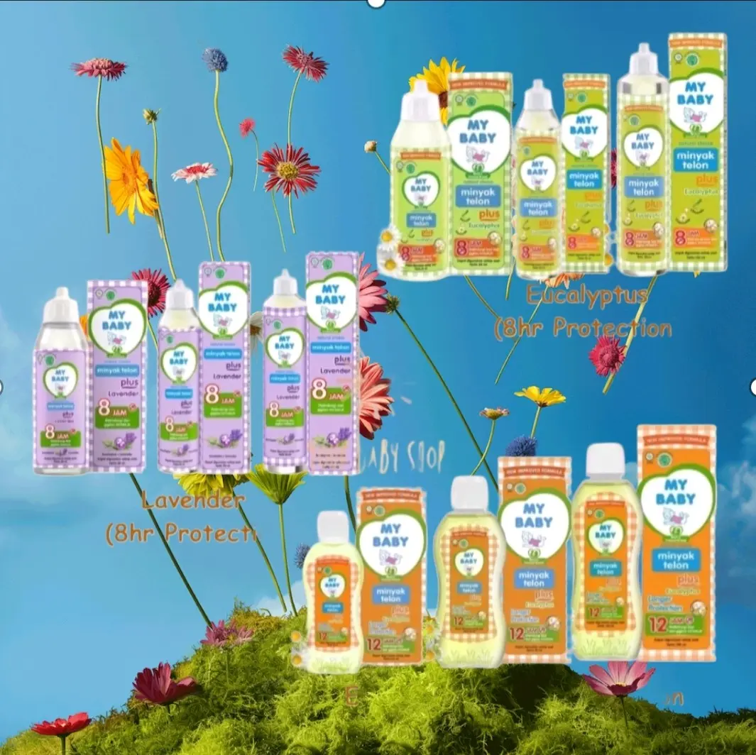 My Baby Telon Plus EUCALYTUS,LAVENDER,LONGER PROTEC 30 ML,60 ML,90 ML,150 ML Organic Tanpa Bahan Kimia parfum minyak sabun