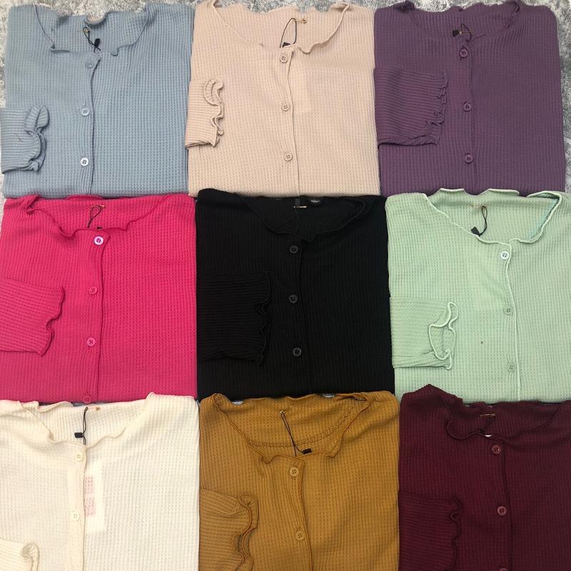 CARDIGAN RAJUT WAFLE LENGAN PANJANG 0