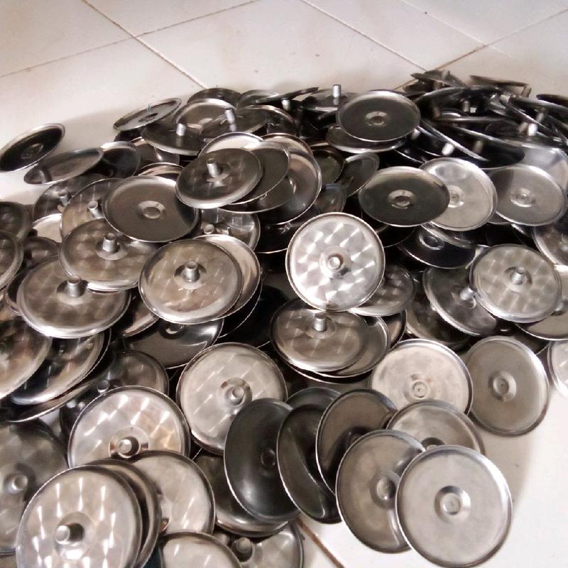 Tutup gelas stainless 6 pcs D8 cm 7