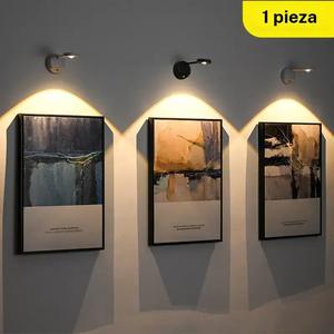 Lámpara de pared LED con sensor de movimiento recargable, Lámpara de pared inalámbrica de inducción multiusos, 1 unidad, Luz nocturna de pared para galería, Luz para escaleras, pasillo, salón, dormitorio, 1200 mAh, Decoración para el hogar