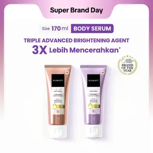 Scarlett Whitening Body Serum Tube - Jolly, Charming | Lotion Wangi Mencerahkan Tubuh
