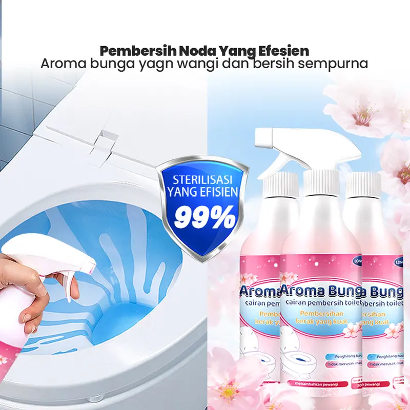 Pembersih Toilet Bunga Penghilang Bau dan Urin Kamar Mandi yang Ampuh 1