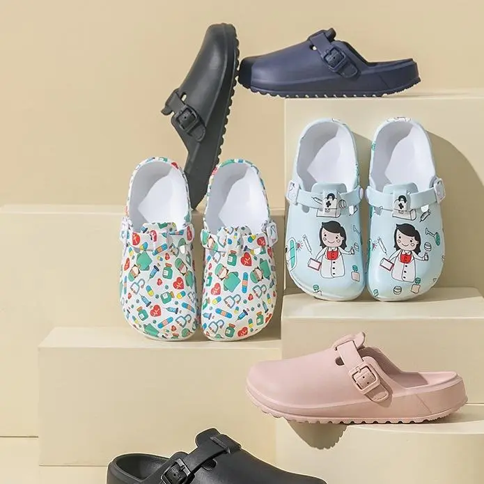 Hospital medical slipper women doctor nurse clogs doctor medical Shoes Nursing Clogs EVA Non-slip Shoes Specialist Working