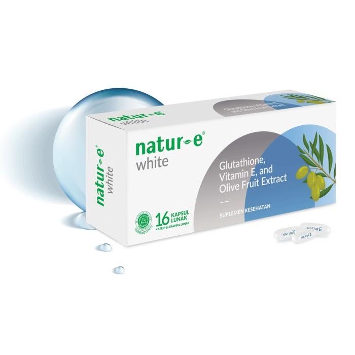 natur e glutathione Promo NATUR-E WHITE | dengan vitamin ,L-glutathione dan olive fruit extract - Box isi 16 kapsul di Apotekbenevit NatureBell Glutathione Supplement 2,000mg Per